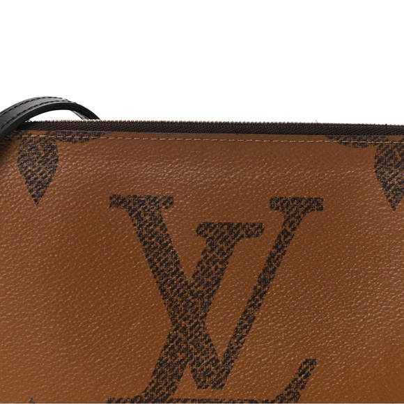 Louis Vuitton Reverse Monogram Double Zip Pochette w/t LV MG Inclusion Bangle - Picture 9 of 15